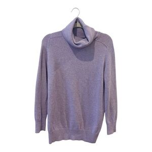 Lands End Wool Blend Sweater Womens S 6-8 Regular Fit Turtleneck Pullover